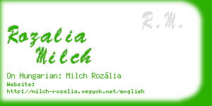 rozalia milch business card